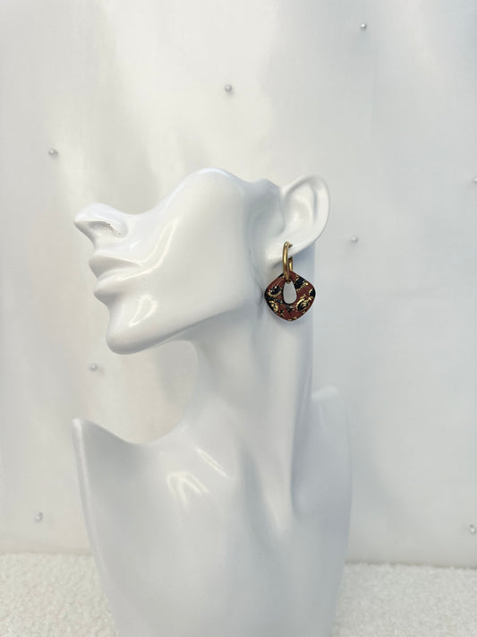 Boucle d'oreille Prune